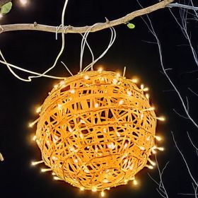 LED Vine Bal Light Waterproof Christmas Holiday Decorative String Lights (Option: Yellow Shell Warm White-40cm Highlight)