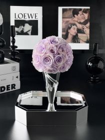 Flower Ice Cream Rose Creative Acrylic Jewelry (Option: Grape-24x18x28cm)