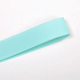 9mm Gift Baking Packaging Ribbed Band Ribbon Hand Gift Decoration Blue 3 Points Thread Belt (Option: Water Green-9mm-1roll)