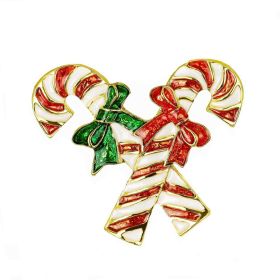 Napkin Ring Christmas Tree Garland Crutches Snowman Santa Claus Snowflake Bell Boots Letters (Option: 13 Crutch)