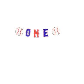 Baseball Theme Party Birthday Pulling Banner (Option: One Flag)