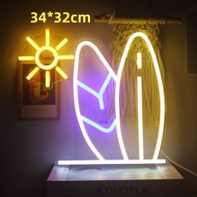 Led Neon Light Indoor And Outdoor Wall Decoration Luminous Advertising Spaceman Planet Pattern (Option: Style M-Adjustable Brightness-USB)
