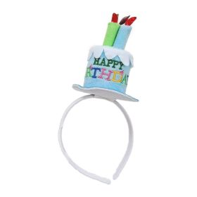 Cute Birthday Cake Birthday Headband Party Dress Up (Option: Blue Birthday Headband)