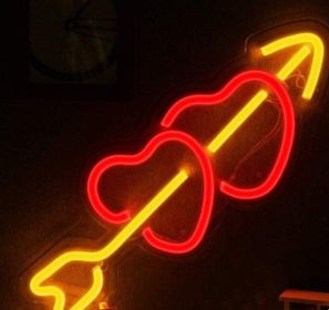 Led Neon Light Indoor And Outdoor Wall Decoration Luminous Advertising Spaceman Planet Pattern (Option: StyleW-Adjustable Brightness-USB)