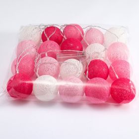 Led Ornamental Festoon Lamp Cotton Ball String Lights (Option: Matters To Me-3 M 20 Lamp USB Remote Control)
