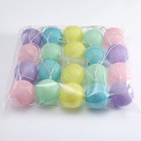 Led Ornamental Festoon Lamp Cotton Ball String Lights (Option: Candy Love-6 M 40 Lamp USB Type)