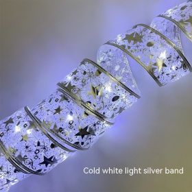 LED Copper Wire Satin Christmas Ribbon Christmas Tree Decorative Lamp (Option: Style6-2 M 20 Lights)