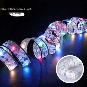 LED Copper Wire Satin Christmas Ribbon Christmas Tree Decorative Lamp (Option: Style5-4 M 40 Lights)